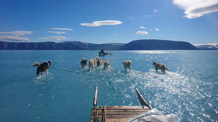 Debatte über Klimawandel: Forscher äußert sich zu Schmelzwasser-Foto